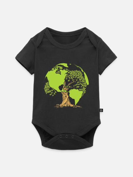 Earth Day environmental protection - Baby Premium short-sleeve bodysuit - black