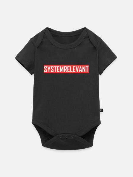 Systemrelevant Job Beruf - Baby Premium Kurzarmbody - Schwarz