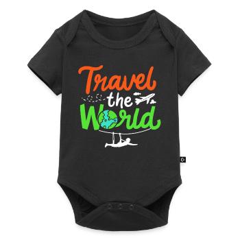 World Travel - Baby Premium short-sleeve bodysuit - black - Front