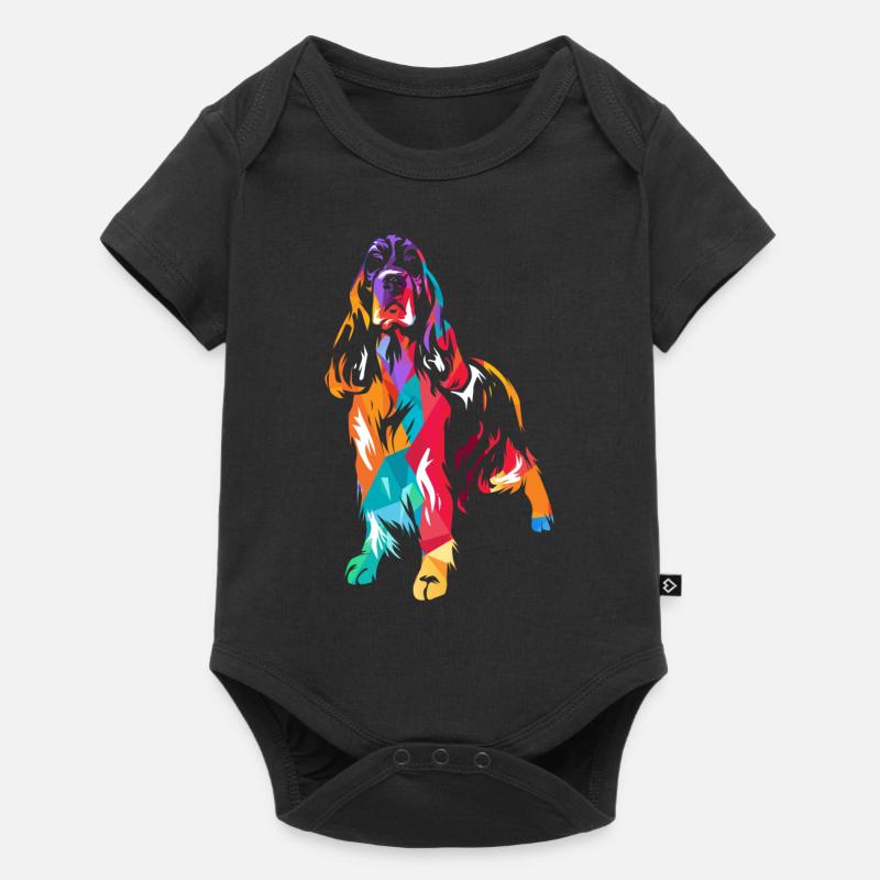 English Springer Spaniel - Baby Premium Kurzarmbody - Schwarz