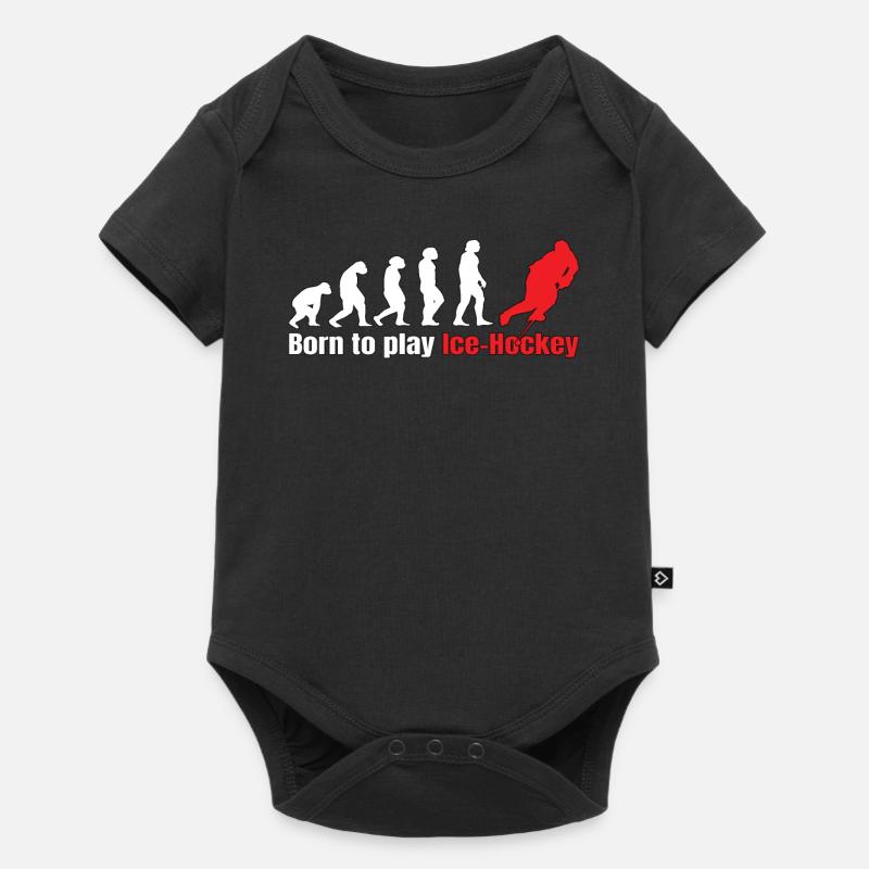 Evolution hockey sur glace - Body à manches courtes Premium Bébé - noir