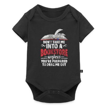 Reading book bookworm bookworm books gift - Baby Premium short-sleeve bodysuit - black - Front