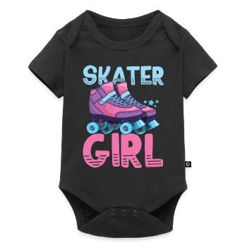 Patins à roulettes patinage à roulettes - Body à manches courtes Premium Bébé - noir - Devant