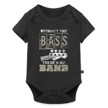 Guitare basse musicien guitare - Body à manches courtes Premium Bébé - noir - Devant