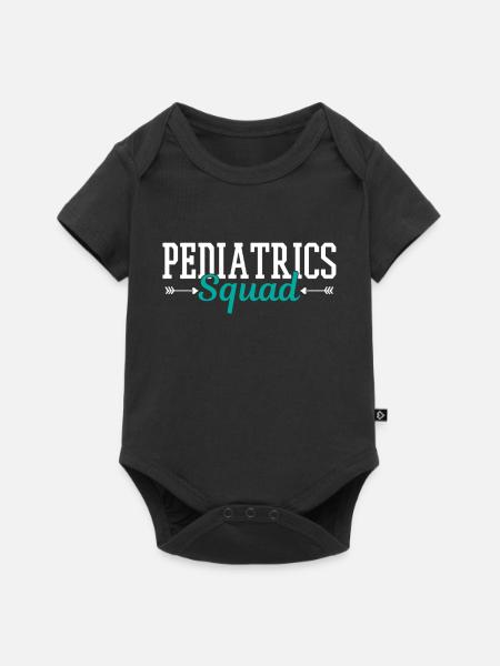 Kinderkrankenschwester Kinderärztin - Baby Premium Kurzarmbody - Schwarz
