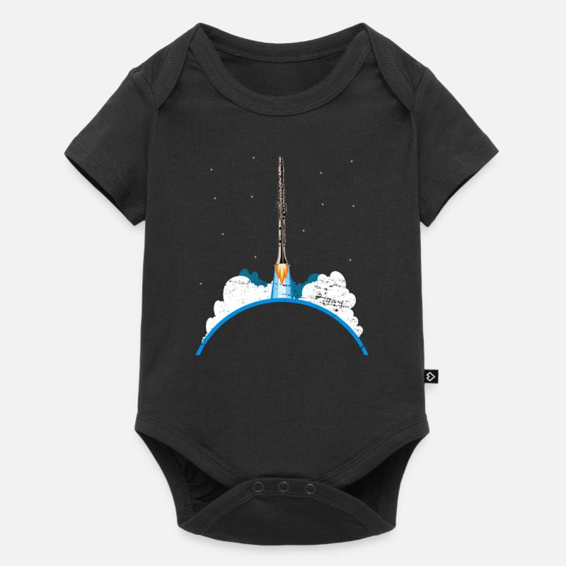 Clarinet rocket - Baby Premium short-sleeve bodysuit - black