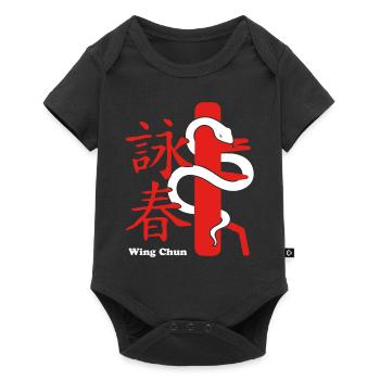 Wing Chun Kung Fu - Baby Premium Kurzarmbody - Schwarz - Vorne