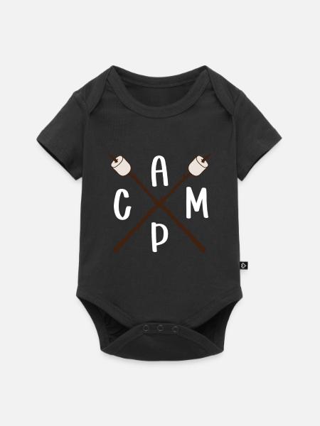 Camping Nahrung - Baby Premium Kurzarmbody - Schwarz