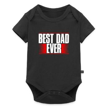 Best dad ever - Baby Premium short-sleeve bodysuit - black - Front