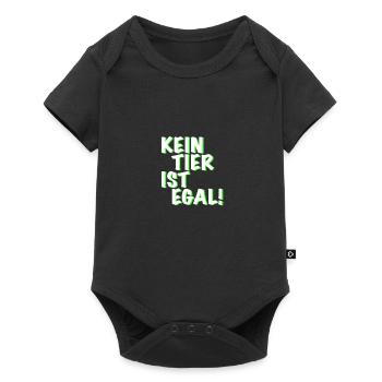 Tierschutz - Baby Premium Kurzarmbody - Schwarz - Vorne