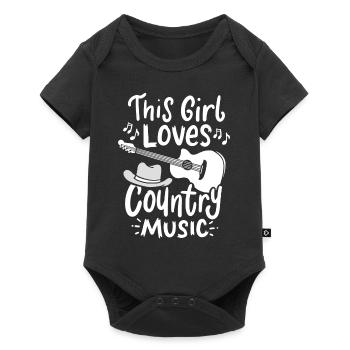 Country Music - Body à manches courtes Premium Bébé - noir - Devant
