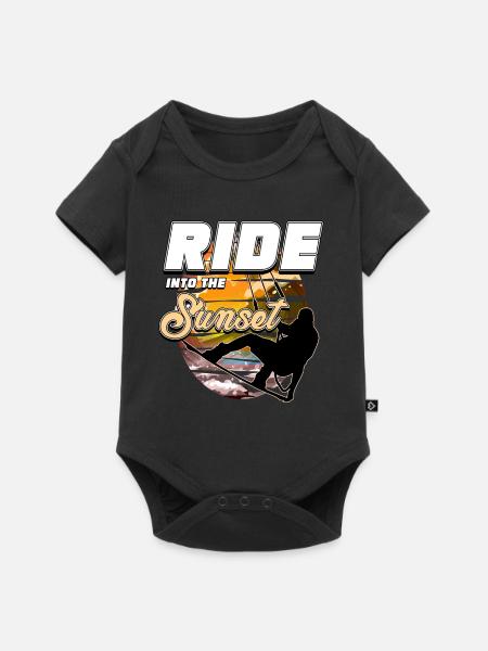 Kitesurfing, Kiteboarding - Baby Premium Kurzarmbody - Schwarz