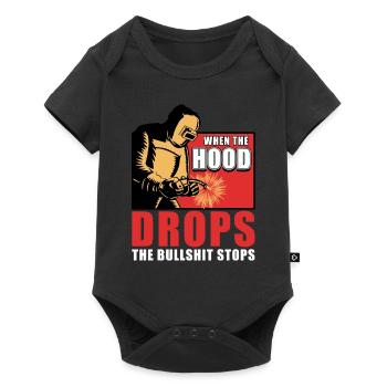 Welding - Baby Premium short-sleeve bodysuit - black - Front