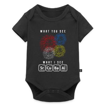 chimie - Body à manches courtes Premium Bébé - noir - Devant