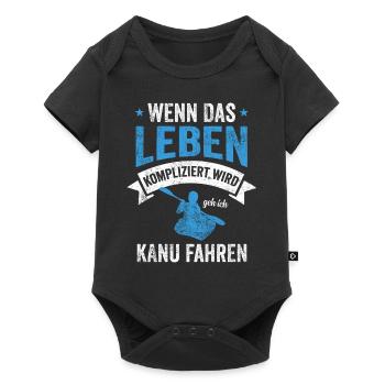 Kanu Fluss - Baby Premium Kurzarmbody - Schwarz - Vorne
