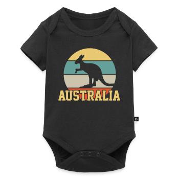 Australia - Baby Premium short-sleeve bodysuit - black - Front