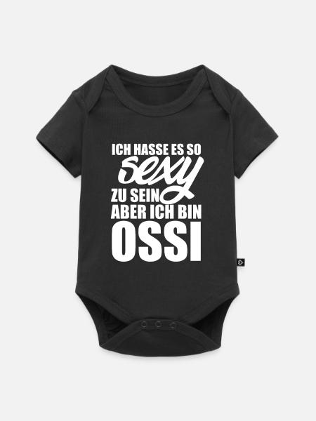 Ossi - Baby Premium Kurzarmbody - Schwarz