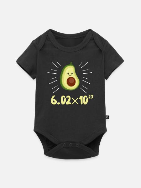 Avogadro's Nummer Chemie Nerd Männer T-Shirt - Baby Premium Kurzarmbody - Schwarz