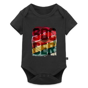 Soccer Retro - Baby Premium Kurzarmbody - Schwarz - Vorne