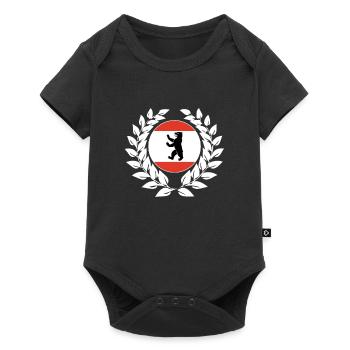 Couronne de Laurier de Berlin - Body à manches courtes Premium Bébé - noir - Devant