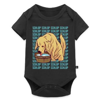 Schlop Schlop Meme Dog Golden Retriever - Baby Premium short-sleeve bodysuit - black - Front