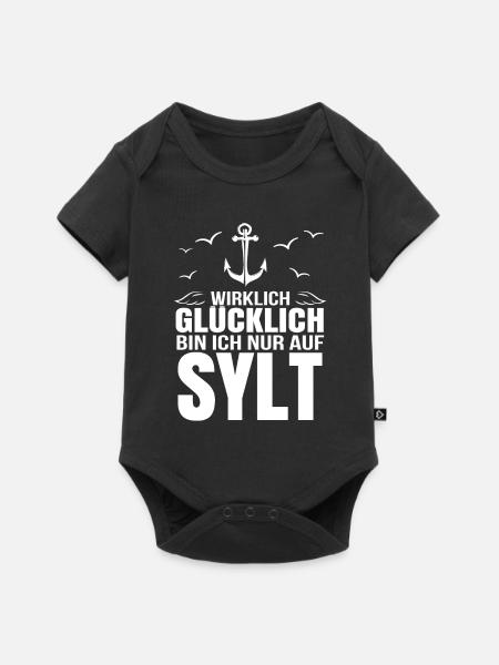 Sylt - Baby Premium Kurzarmbody - Schwarz