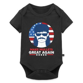 Mullet sayings - Baby Premium short-sleeve bodysuit - black - Front