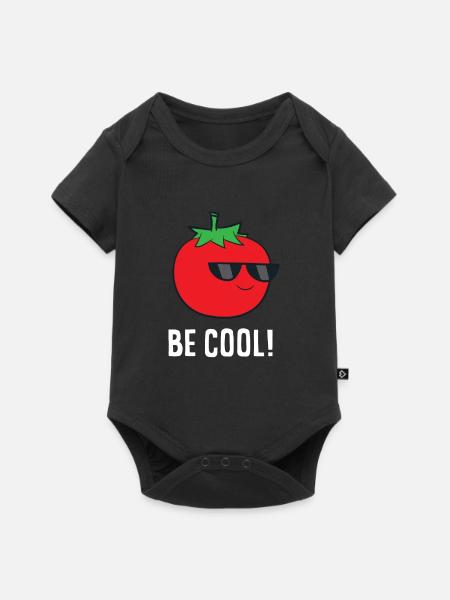 Tomate - Sonnenbrille, Be cool - Baby Premium Kurzarmbody - Schwarz
