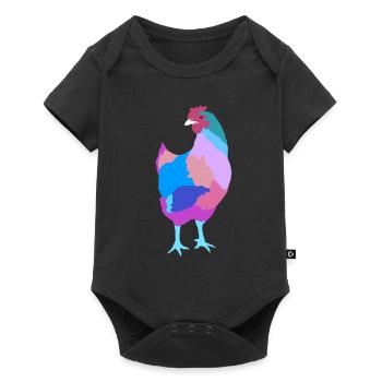 Poulet - Body à manches courtes Premium Bébé - noir - Devant
