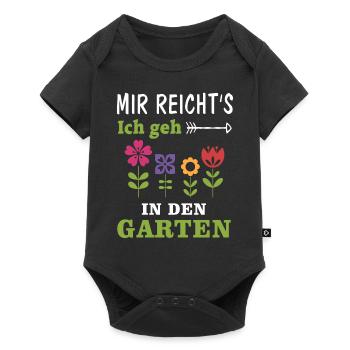 Garten Spruch Lustig Geschenk Gärtner - Baby Premium Kurzarmbody - Schwarz - Vorne