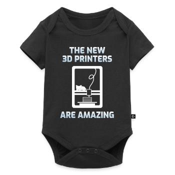 3d Printing - Baby Premium short-sleeve bodysuit - black - Front