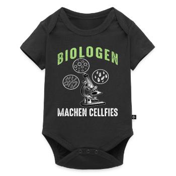 Biologen Machen Cellfies - Baby Premium Kurzarmbody - Schwarz - Vorne