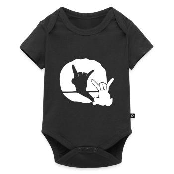Lapin de Pâques lapin de Pâques - Body à manches courtes Premium Bébé - noir - Devant