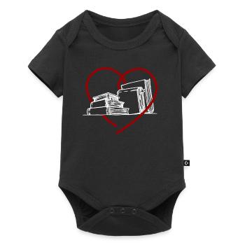 La lecture - Body à manches courtes Premium Bébé - noir - Devant