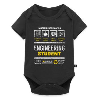 Engineer student - Baby Premium short-sleeve bodysuit - black - Front