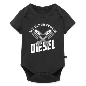 Mécanicien diesel - Body à manches courtes Premium Bébé - noir - Devant