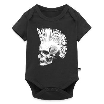 Punk skull skull gift punk rock - Baby Premium short-sleeve bodysuit - black - Front