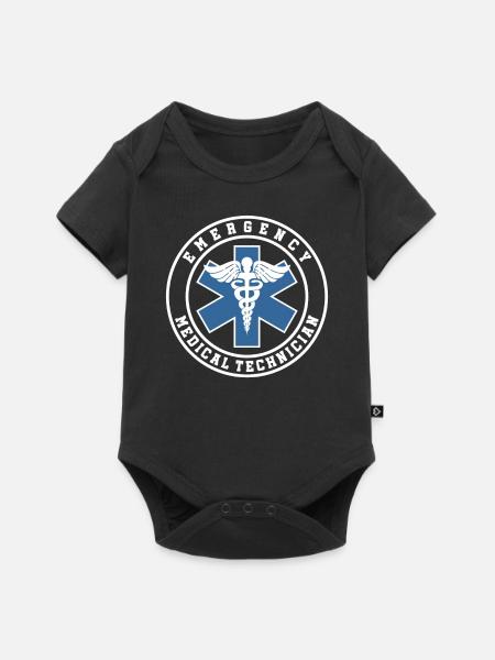 EMT Emergency medical technician - Baby Premium Kurzarmbody - Schwarz