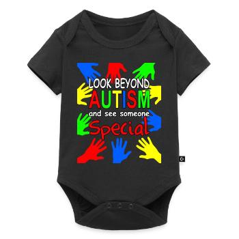 Autist, Autismus - Baby Premium short-sleeve bodysuit - black - Front