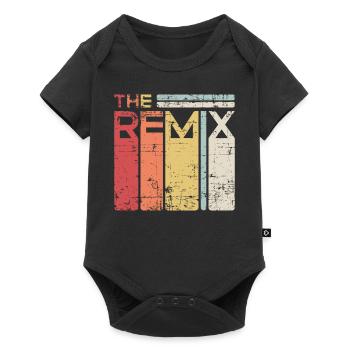 The Remix Partnerlook Partner Kinder Boys Girls - Baby Premium short-sleeve bodysuit - black - Front