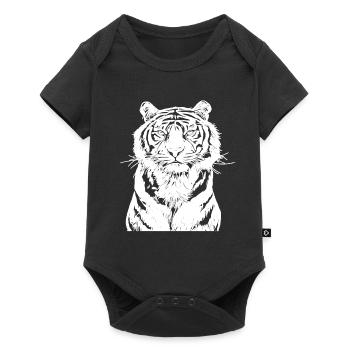 White Tiger - Baby Premium short-sleeve bodysuit - black - Front