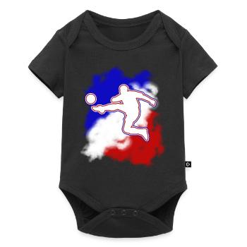 French football - leisure passion - Baby Premium short-sleeve bodysuit - black - Front