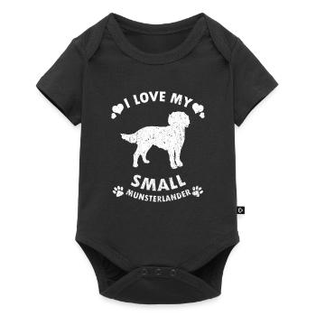I Love My Small Munsterlander Dog Gift Idea - Baby Premium short-sleeve bodysuit - black - Front