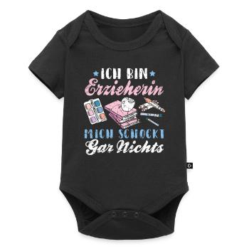 Lustiges Erzieherin Kinder Kindergarten Geschenk - Baby Premium Kurzarmbody - Schwarz - Vorne