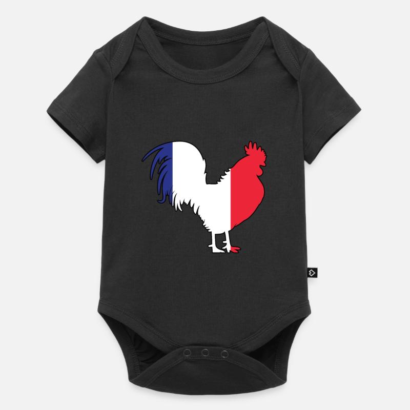 Coq français - Body à manches courtes Premium Bébé - noir