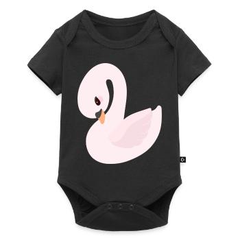 cygne - Body à manches courtes Premium Bébé - noir - Devant