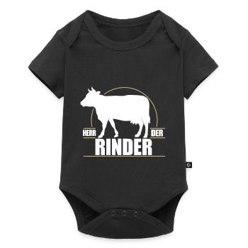 Herr der Rinder - Baby Premium Kurzarmbody - Schwarz - Vorne