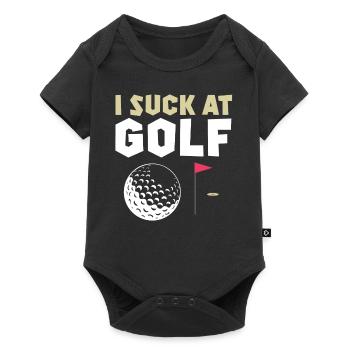I Suck At Golf - Baby Premium short-sleeve bodysuit - black - Front