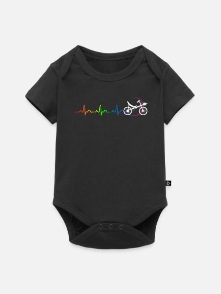 RECUMBENT HOMOSEXUAL - Baby Premium Kurzarmbody - Schwarz