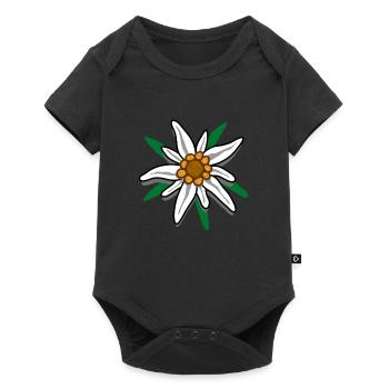 Alpen-Edelweiss Design pour les fans d’escalade et de montagne - Body à manches courtes Premium Bébé - noir - Devant